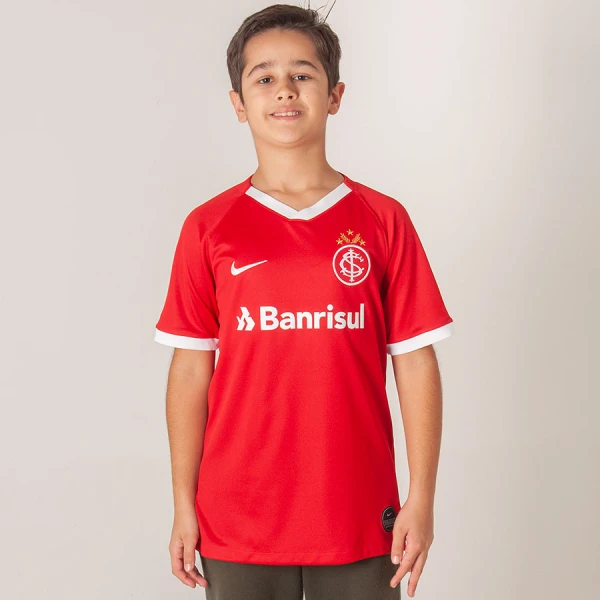 CAMISA NIKE INTERNACIONAL OFICIAL 1 2019/20 SEM NÚMERO INFANTIL - Vermelho
