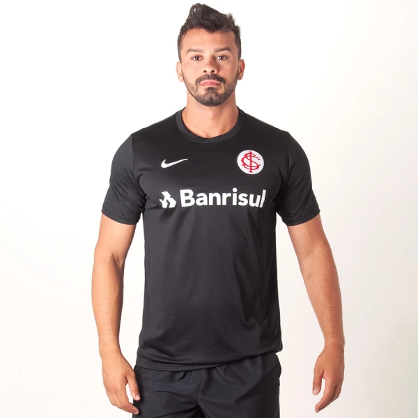 CAMISA NIKE INTERNACIONAL OFICIAL 3 2019 SEM NÚMERO - Preto/branco