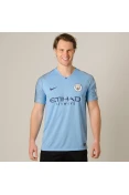 CAMISA NIKE MANCHESTER CITY OFICIAL 1 2018/19 SEM NÚMERO - Azul celeste