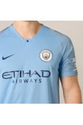 CAMISA NIKE MANCHESTER CITY OFICIAL 1 2018/19 SEM NÚMERO - Azul celeste