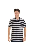 CAMISA NIKE NSW POLO PQ STRP BLD MASCULINA - Preto/branco CAMISA NIKE NSW POLO PQ STRP BLD MASCULINA - Preto/branco