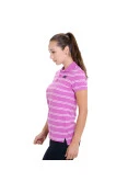 CAMISA NIKE POLO ROOKIE STRIPE FEMININA - Lilas/branco CAMISA NIKE POLO ROOKIE STRIPE FEMININA - Lilas/branco