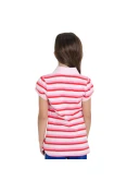 CAMISA NIKE RALLY STRIP POLO FEMININA INFANTIL - Branco/rosa CAMISA NIKE RALLY STRIP POLO FEMININA INFANTIL - Branco/rosa