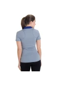 CAMISA NIKE SPHERE SS POLO FEMININA - Cinza/roxo CAMISA NIKE SPHERE SS POLO FEMININA - Cinza/roxo