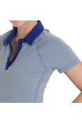 CAMISA NIKE SPHERE SS POLO FEMININA - Cinza/roxo CAMISA NIKE SPHERE SS POLO FEMININA - Cinza/roxo