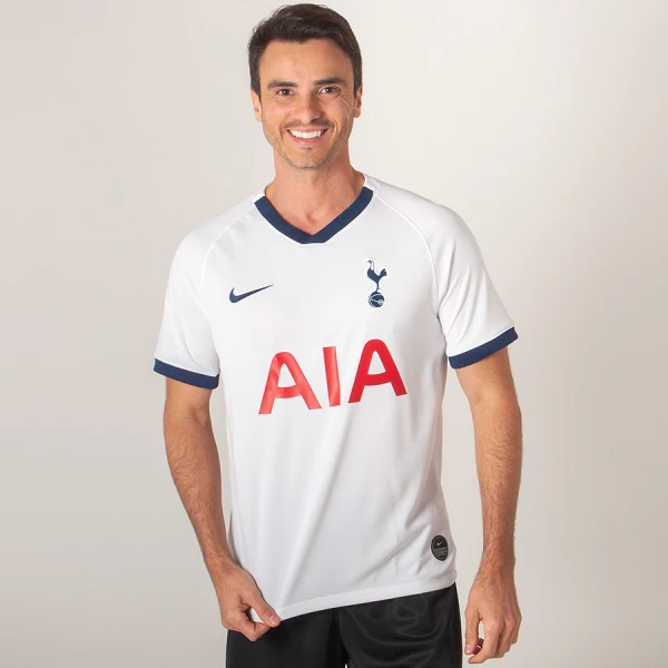 CAMISA NIKE TOTTENHAM OFICIAL 1 2019/20 SEM NÚMERO - Branco