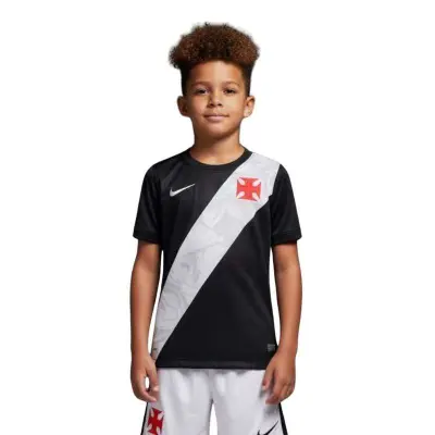 CAMISA NIKE VASCO TORCEDOR I 2026/27 INFANTIL - Preto/branco
