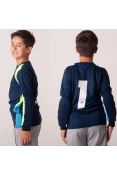 CAMISA POKER GOLEIRO ASTRO MANGA LONGA INFANTIL - Marinho/verde CAMISA POKER GOLEIRO ASTRO MANGA LONGA INFANTIL - Marinho/verde