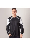 CAMISA POKER GOLEIRO ROMA MANGA LONGA MASCULINA - Preto/grafite CAMISA POKER GOLEIRO ROMA MANGA LONGA MASCULINA - Preto/grafite