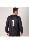 CAMISA POKER GOLEIRO ROMA MANGA LONGA MASCULINA - Preto/grafite CAMISA POKER GOLEIRO ROMA MANGA LONGA MASCULINA - Preto/grafite