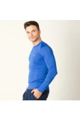 CAMISA POKER SKIN BASIC II MANGA LONGA MASCULINA - Azul CAMISA POKER SKIN BASIC II MANGA LONGA MASCULINA - Azul