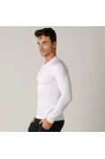 CAMISA POKER SKIN BASIC II MANGA LONGA MASCULINA - Branco CAMISA POKER SKIN BASIC II MANGA LONGA MASCULINA - Branco