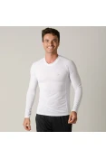 CAMISA POKER SKIN BASIC II MANGA LONGA MASCULINA - Branco