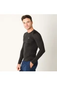 CAMISA POKER SKIN BASIC II MANGA LONGA MASCULINA - Preto CAMISA POKER SKIN BASIC II MANGA LONGA MASCULINA - Preto