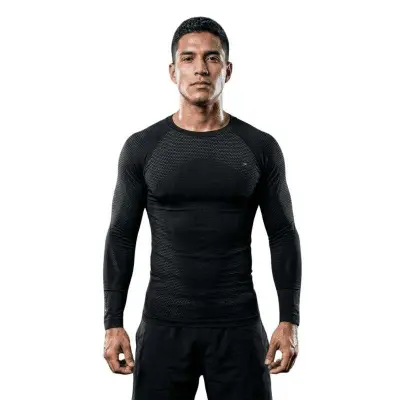 CAMISA POKER SKIN COMFORT XRAY II MANGA LONGA - Preto
