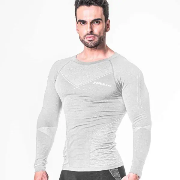 CAMISA POKER TÉRMICA SKIN CONFORT X-RAY MANGA LONGA - Branco