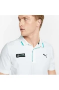 CAMISA POLO PUMA MERCEDES F1 BASIC MASCULINA - Branco CAMISA POLO PUMA MERCEDES F1 BASIC MASCULINA - Branco