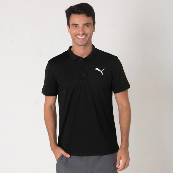 CAMISA PUMA ACTIVE PIQUE POLO MASCULINA - Preto