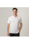 CAMISA PUMA ESS PIQUE POLO MASCULINA - Branco CAMISA PUMA ESS PIQUE POLO MASCULINA - Branco