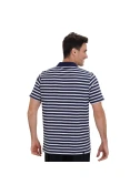 CAMISA PUMA ESS STRIPED JERSEY POLO MASCULINA - Marinho/branco CAMISA PUMA ESS STRIPED JERSEY POLO MASCULINA - Marinho/branco