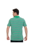 CAMISA PUMA ESS STRIPED JERSEY POLO MASCULINA - Verde/cinza CAMISA PUMA ESS STRIPED JERSEY POLO MASCULINA - Verde/cinza