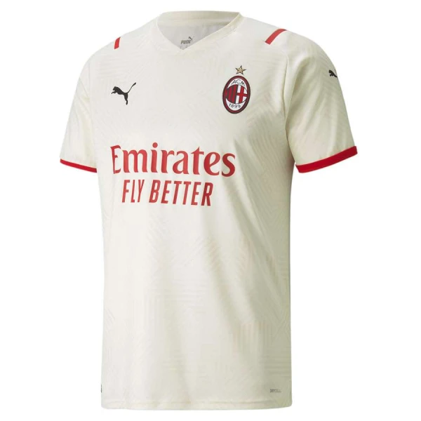 CAMISA PUMA MILAN OFICIAL II 2021/22 TORCEDOR MASCULINA - Bege/vermelho