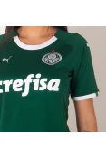 CAMISA PUMA PALMEIRAS OFICIAL 1 2019/20 SEM NÚMERO FEMININA - Verde CAMISA PUMA PALMEIRAS OFICIAL 1 2019/20 SEM NÚMERO FEMININA - Verde