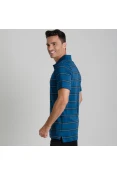 CAMISA PUMA POLO FUN STRIPE JERSEY MASCULINA - Marinho/preto CAMISA PUMA POLO FUN STRIPE JERSEY MASCULINA - Marinho/preto