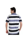 CAMISA PUMA POLO STYLE STRIPE MASCULINA - Preto/branco CAMISA PUMA POLO STYLE STRIPE MASCULINA - Preto/branco