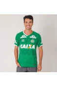 CAMISA UMBRO CHAPECOENSE OFICIAL 1 2016/17 SEM NÚMERO - Verde/branco CAMISA UMBRO CHAPECOENSE OFICIAL 1 2016/17 SEM NÚMERO - Verde/branco