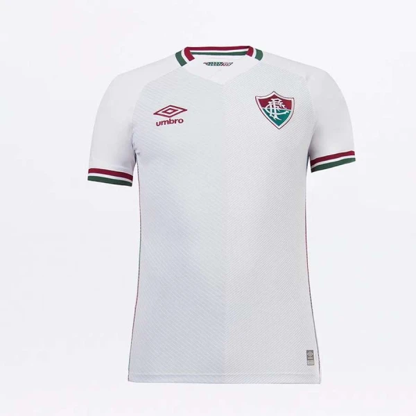 CAMISA UMBRO FLUMINENSE OFICIAL 2 2021 S/N MASCULINA - Branco/bordo
