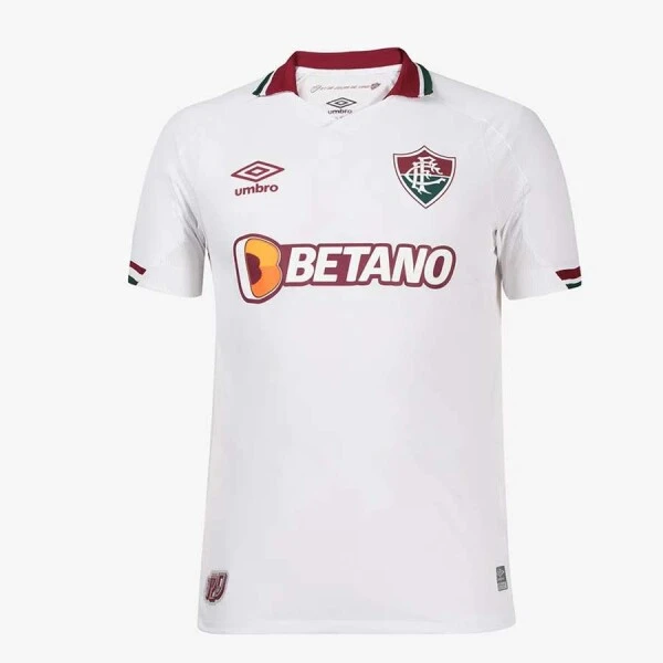 CAMISA UMBRO FLUMINENSE OFICIAL II 2022 ATLETA S/Nº MASULINA - Branco/bordo
