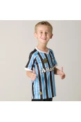 CAMISA UMBRO GRÊMIO OFICIAL 1 2018 SEM NÚMERO INFANTIL - Azul/preto