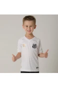 CAMISA UMBRO SANTOS OFICIAL 1 2018 SEM NÚMERO INFANTIL - Branco CAMISA UMBRO SANTOS OFICIAL 1 2018 SEM NÚMERO INFANTIL - Branco