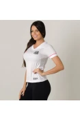 CAMISA UMBRO SANTOS OFICIAL 1 SEREIAS 2018 FEMININA - Branco/pink CAMISA UMBRO SANTOS OFICIAL 1 SEREIAS 2018 FEMININA - Branco/pink