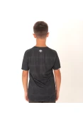 CAMISA UMBRO SANTOS OFICIAL 3 2019 SEM NÚMERO INFANTIL - Preto/prata