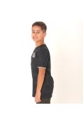 CAMISA UMBRO SANTOS OFICIAL 3 2019 SEM NÚMERO INFANTIL - Preto/prata