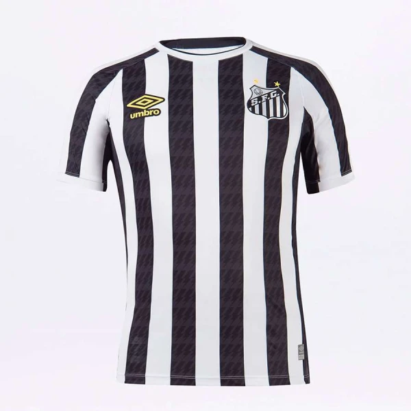 CAMISA UMBRO SANTOS OFICIAL II 2021 CLASSIC S/Nº MASCULINA - Branco/preto