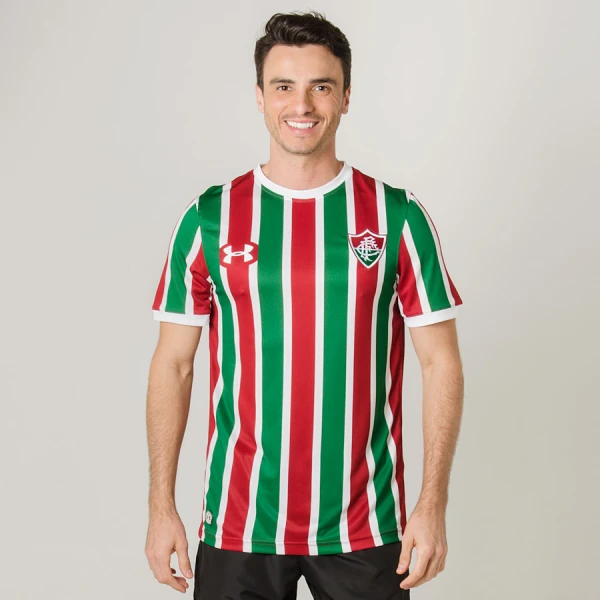 CAMISA UNDER ARMOUR FLUMINENSE OFICIAL 1 2019/20 SEM NÚMERO - Bordo/verde