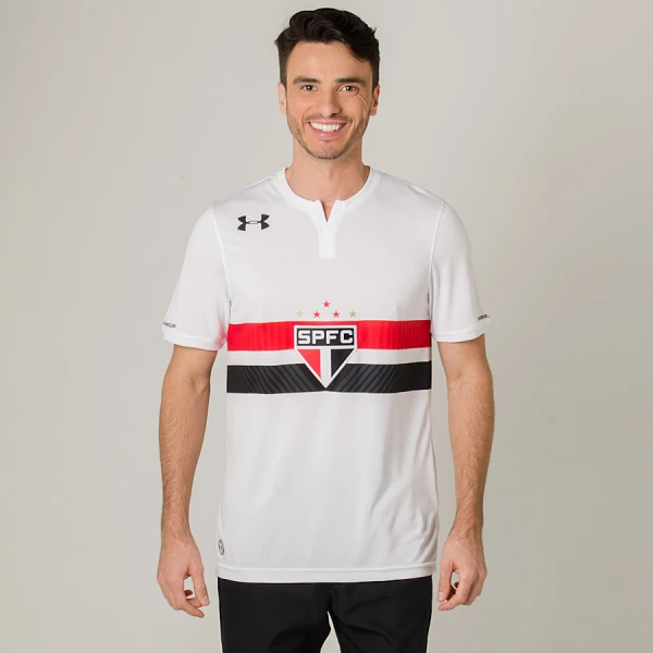 CAMISA UNDER ARMOUR SÃO PAULO OFICIAL 1 2017 SEM NÚMERO - Branco