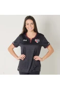 CAMISA UNDER ARMOUR SÃO PAULO OFICIAL 3 2017/18 SEM NÚMERO FEMININA - Preto/bordo CAMISA UNDER ARMOUR SÃO PAULO OFICIAL 3 2017/18 SEM NÚMERO FEMININA - Preto/bordo