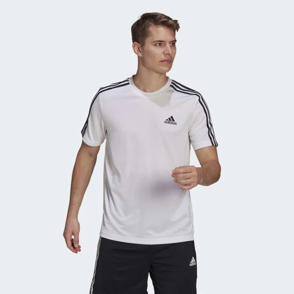 CAMISETA ADIDAS 3 LISTRAS MASCULINA - Branco