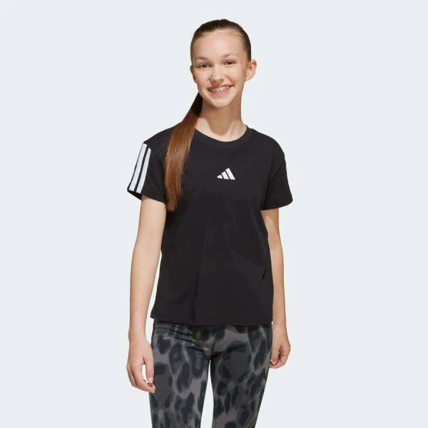 CAMISETA ADIDAS 3 STRIPES FEMININA - Preto