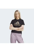 CAMISETA ADIDAS ANIMAL PRINT FEMININA - Preto/marrom