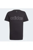 CAMISETA ADIDAS B LIN T INFANTIL - Preto CAMISETA ADIDAS B LIN T INFANTIL - Preto