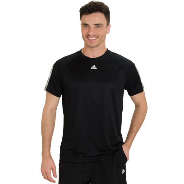 CAMISETA ADIDAS BASE 3S MASCULINA - Preto