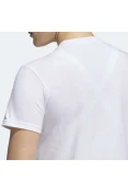 CAMISETA ADIDAS BASIC BADGE OF SPORT FEMININA - Branco/rosa CAMISETA ADIDAS BASIC BADGE OF SPORT FEMININA - Branco/rosa