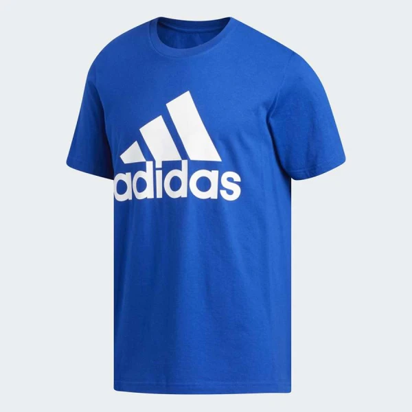 CAMISETA ADIDAS BASIC LOGO MASCULINA - Azul/branco