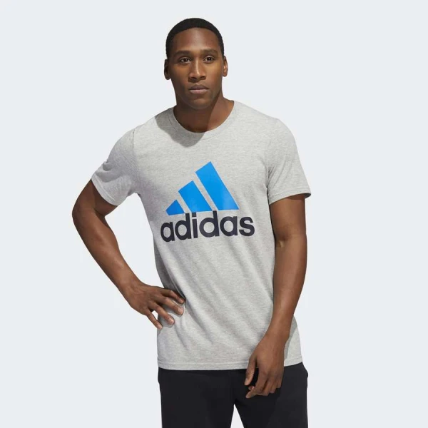 CAMISETA ADIDAS BASIC LOGO MASCULINA - Cinza