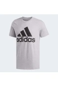CAMISETA ADIDAS BASIC LOGO MASCULINA - Cinza/preto